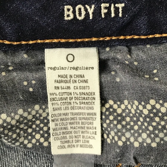 American Eagle Boy Fit Crop Jeans Size 0 Women - Picture 7 of 7